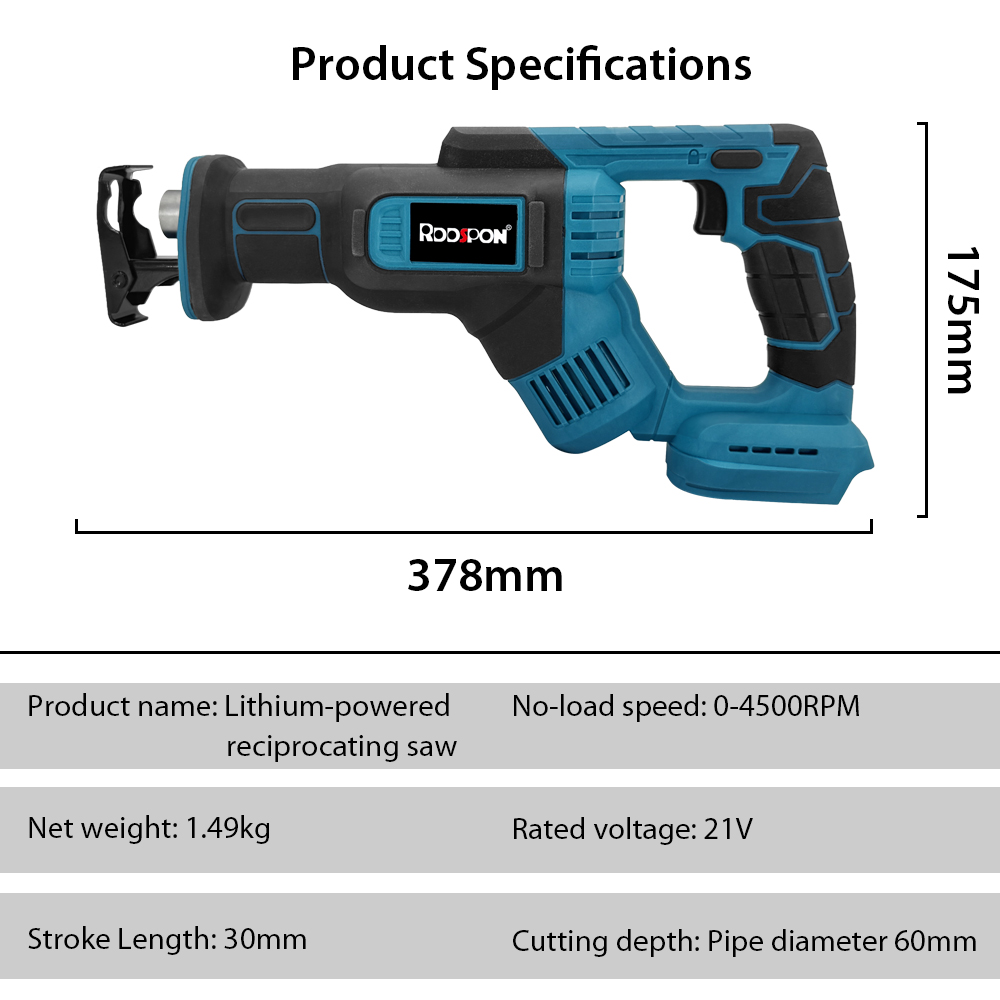 Reciprocating Saw Cordless - Alternativo elétrico para serra modelo grande