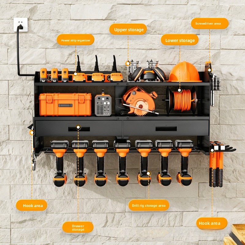 Power Tools Display Rack - Rack de Armazenamento de Ferramentas Pesadas