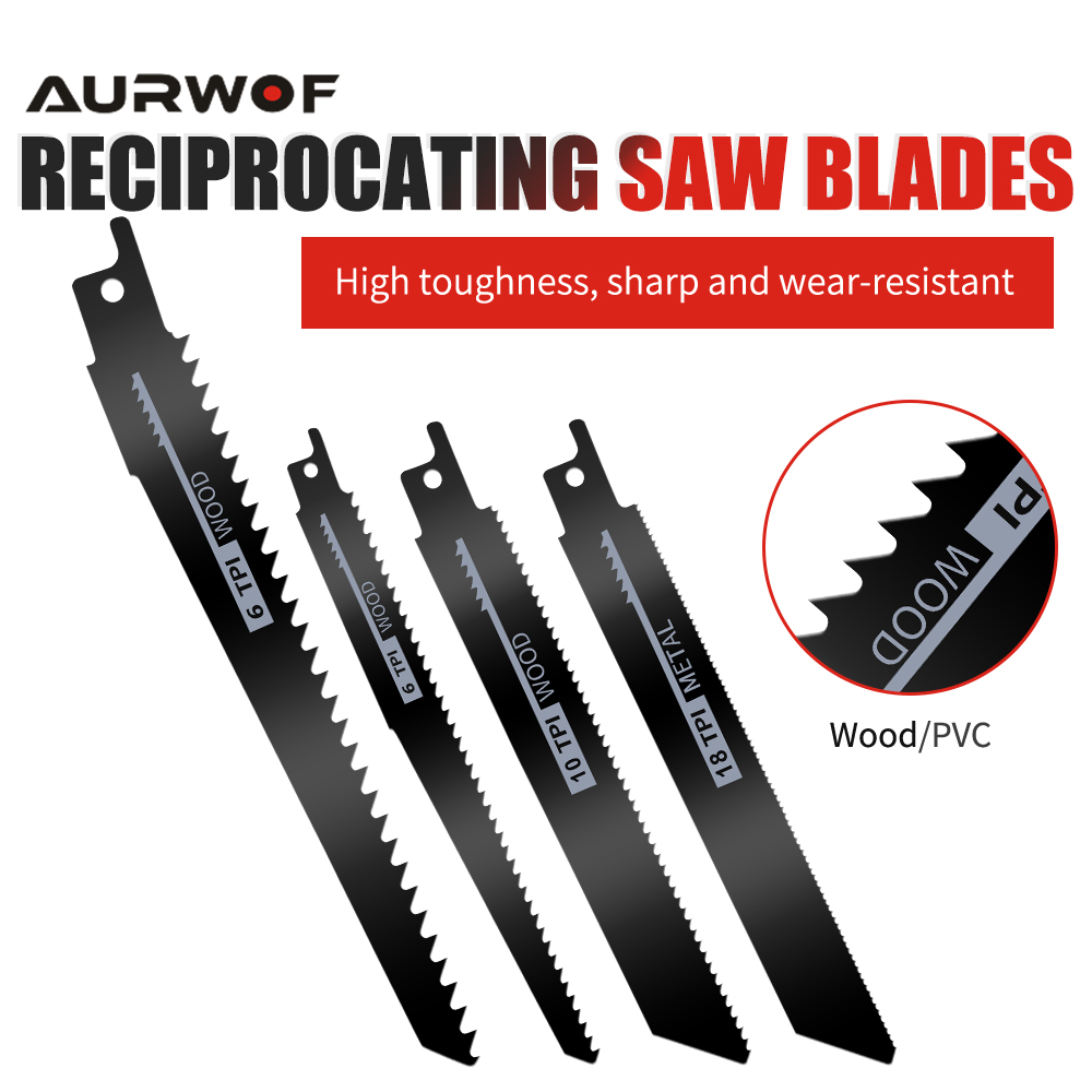 Reciprocating Saw Cordless - AURWOF Serra elétrica alternativa sem fio