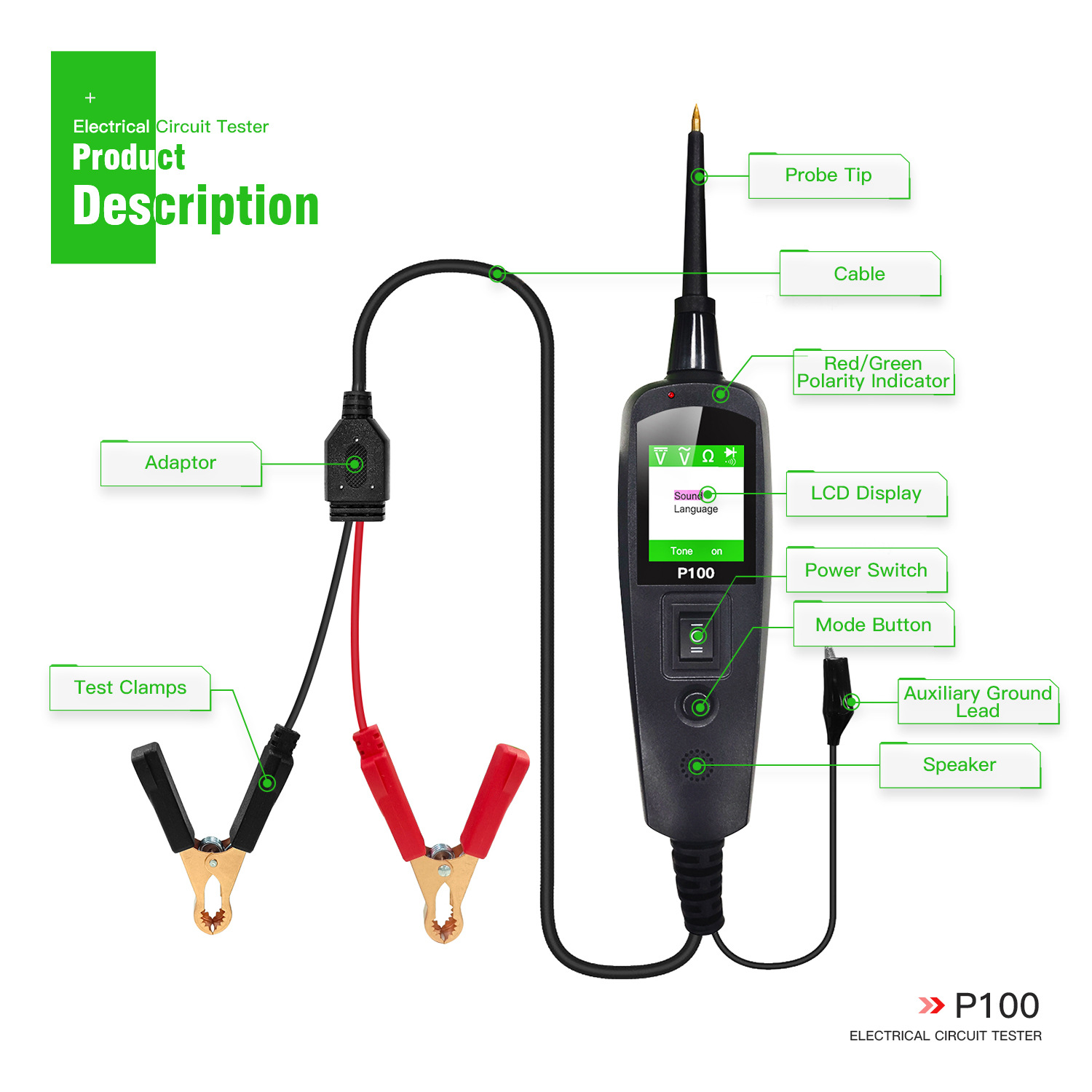 Para Testador de Circuito Elét - Power Tools English avaliação e preço