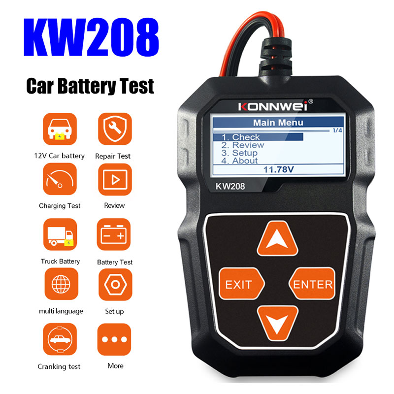 KONNWEI KW208 Testador de Bate - Power Tools English avaliação e preço