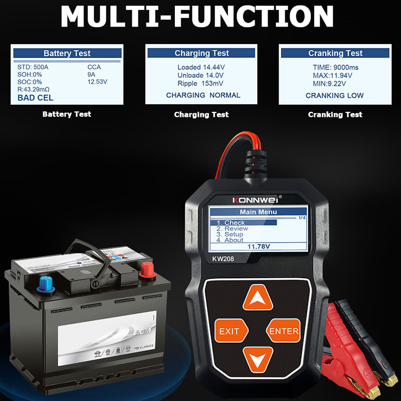 KONNWEI KW208 Testador de Bate - Power Tools English avaliação e preço