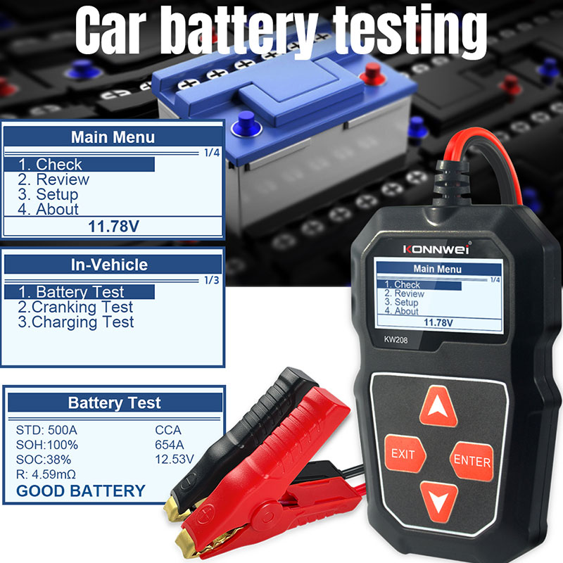 KONNWEI KW208 Testador de Bate - Power Tools English avaliação e preço