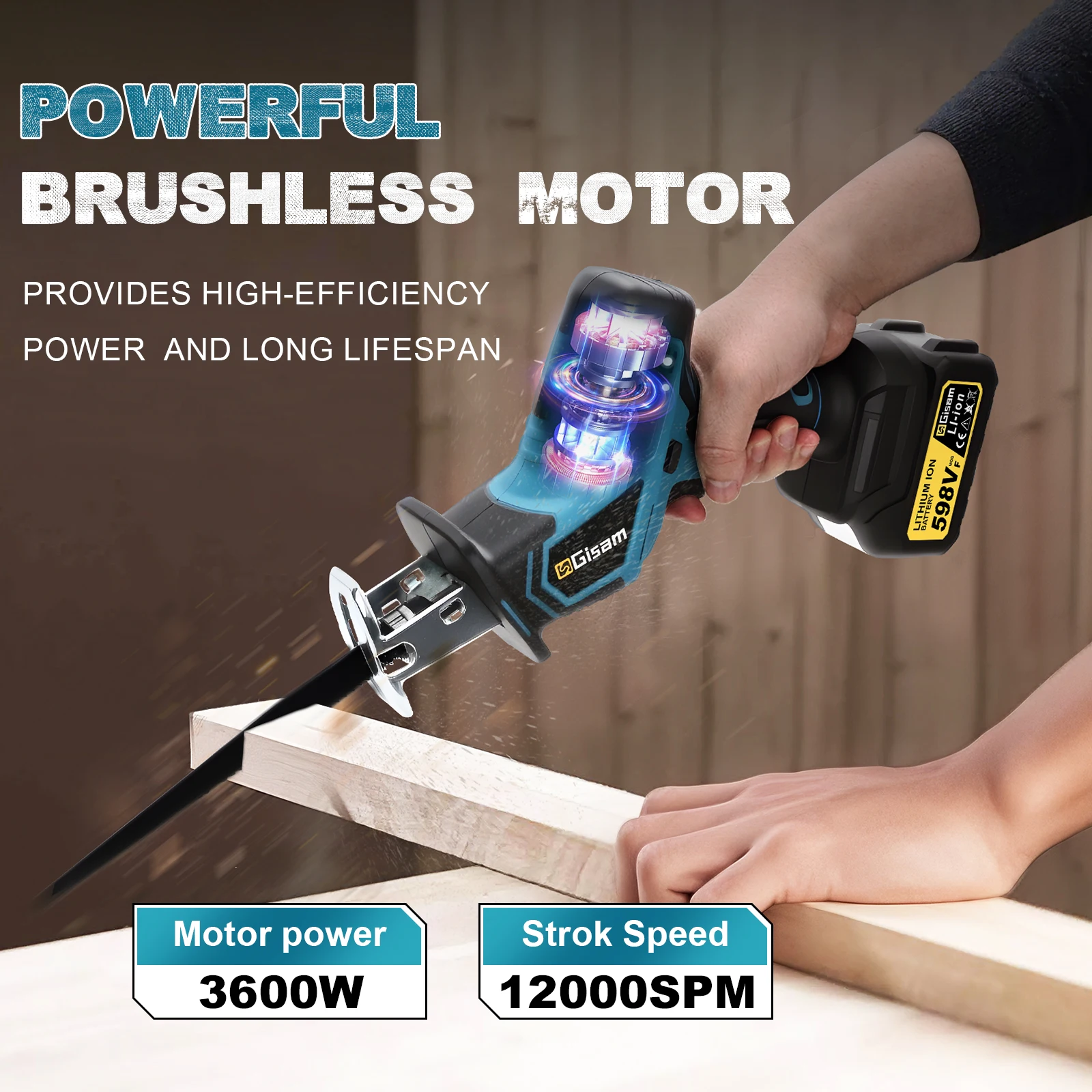Gismo 3600w serra alternativa  - Reciprocating Saw Cordless avaliação e preço