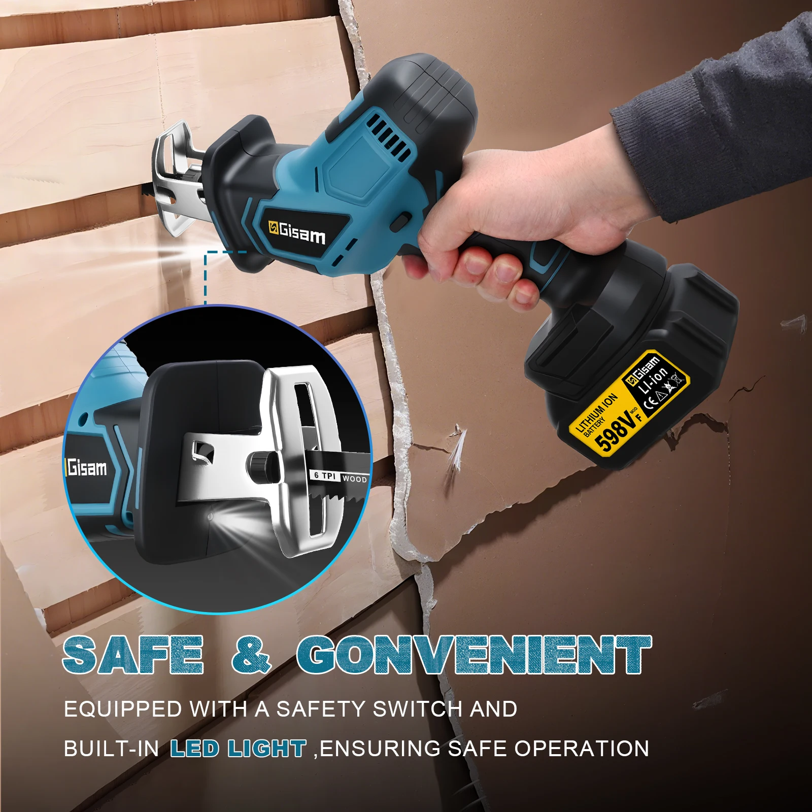 Gismo 3600w serra alternativa  - Reciprocating Saw Cordless avaliação e preço